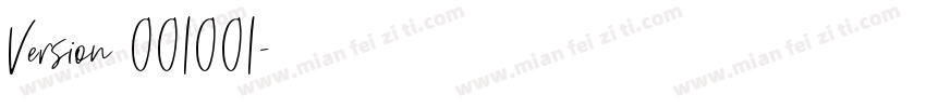 Version 001001字体转换
